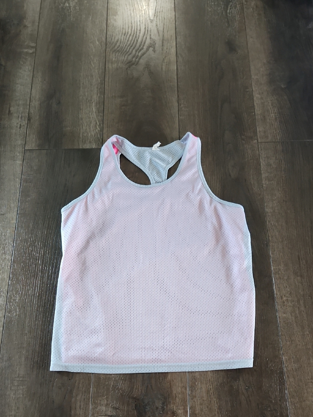DANSKIN NOW Women’s Light Pink Racerback Mesh Tank Top XXL